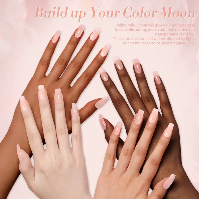 BORN PRETTY violet gelée nu Gel vernis à ongles 10ml translucide clair Gel