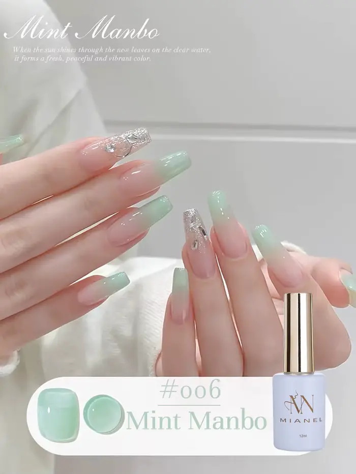 MN 12ML vente menthe Mambo Gel vernis à ongles ilky vert bleu-vert série Gel