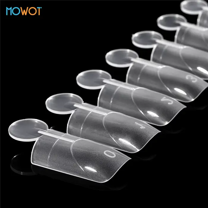 MOWOT Moules à ongles double face effet mat 140 pièces pour extension rapide
