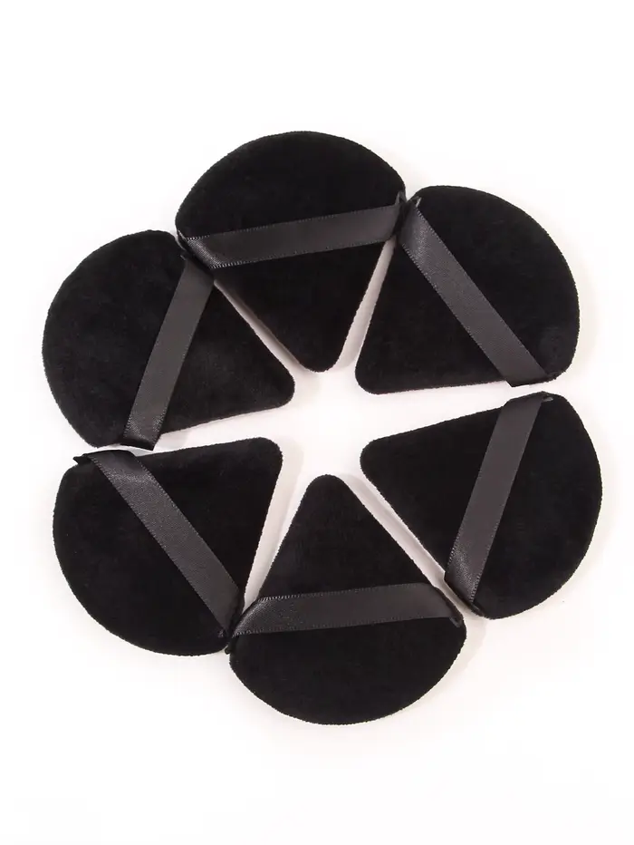 2 pièces/100 pièces Triangle bouffée de poudre pour poudre libre liquide cosmétique doux en peluche 