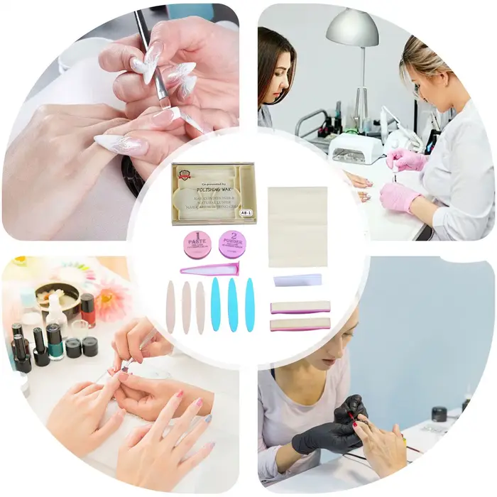 Kit de préparation des ongles naturels avec polissoir, kit de manucure et pédicure pour femmes, fill