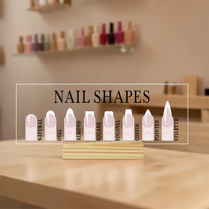 Présentoir à Ongles en Acrylique avec Formes