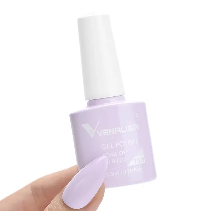 Vernis à ongles en gel Venalisa VIP3 sans HEMA, sans TPO, à retirer par trempage, UV LED, haute pigmentation, longue tenue, usage professionnel en salon, 7,5 ml