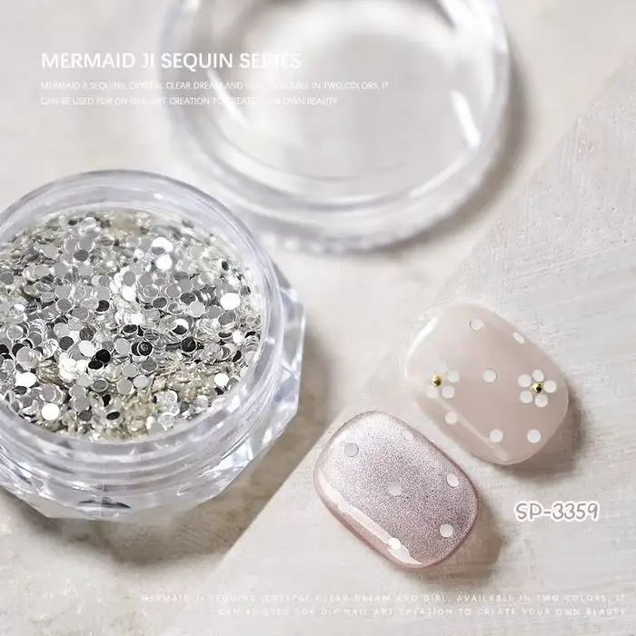 Mini paillettes scintillantes pour ongles, 1mm, décoration circulaire scintillante pour Salon de man