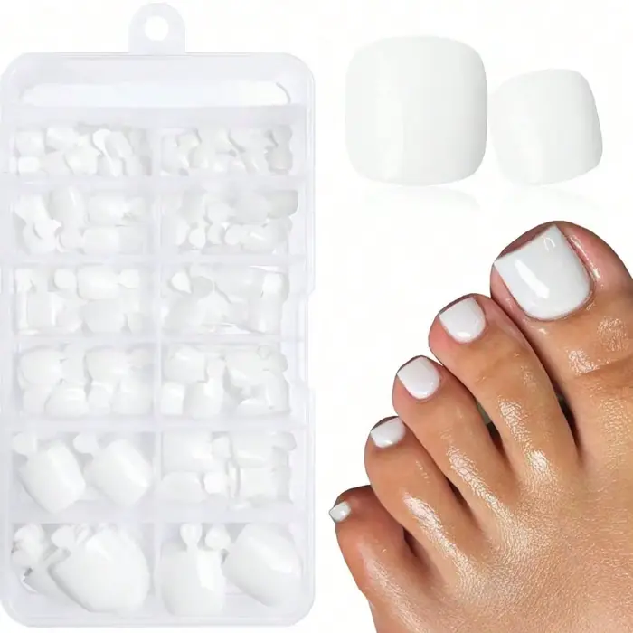 Faux ongles français blanc amande pour femmes et filles, parfait pour 03chic ou fête Billy, 120 pièc