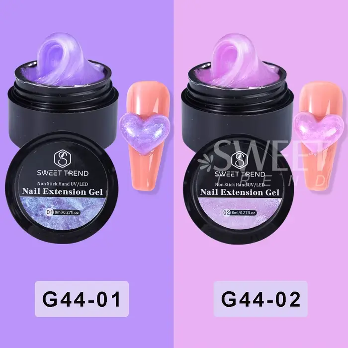 2/4 pièces 8ml Extension ongles Gel antiadhésif sculpté à la main Gel vernis à ongles 3D solide Nail