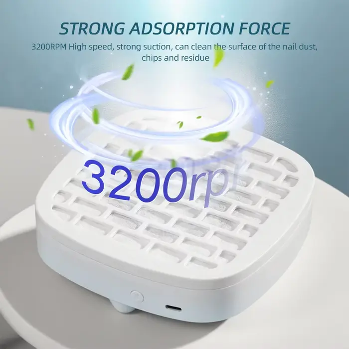 USB Mini manucure aspirateur à ongles forte aspiration collecteur de poussière d'ongle Portable Nail Art