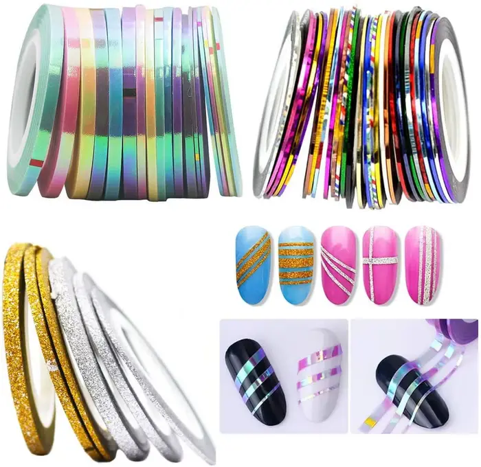 Bandes autocollantes pour nail art