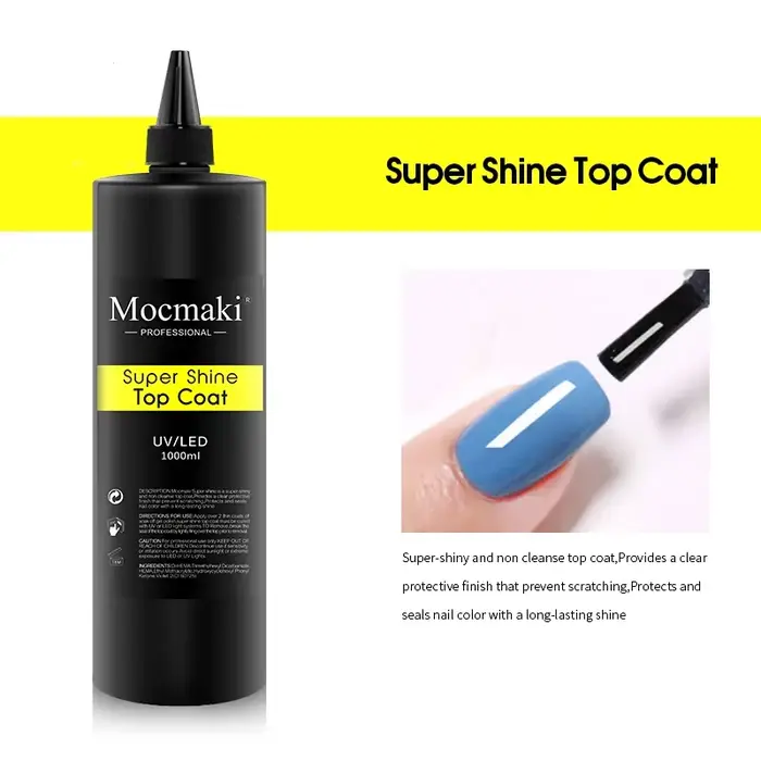Mocmaki-Verhéritage à Ongles Gel UV Professionnel, Couche de Base et de Finition, Sans Essuyage, Sem