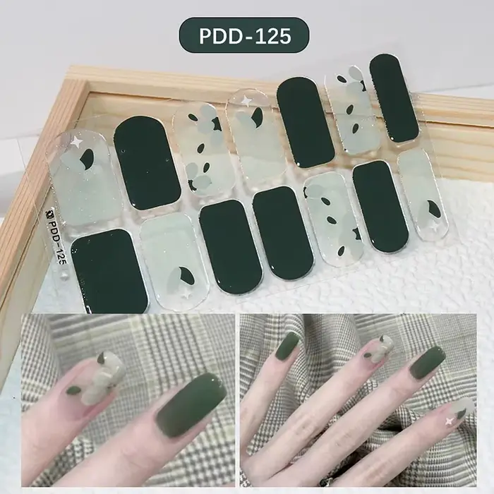 Autocollants pour Ongles en Gel Semi-durci