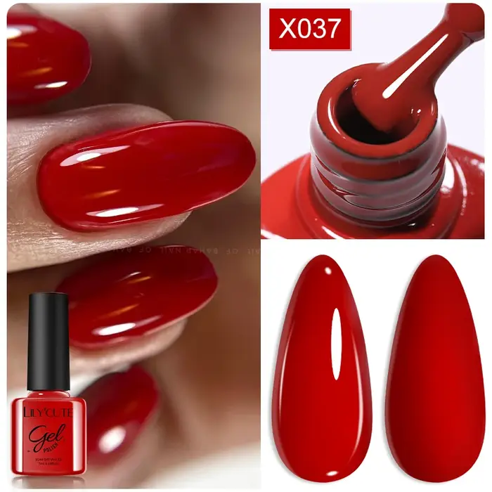 LILYCUTE Ancora rouge automne hiver Gel vernis à ongles Semi Permanent tremper UV LED Gel