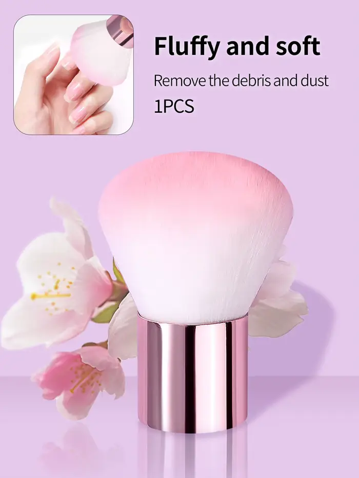 Brosse douce en forme de champignon pour la manucure