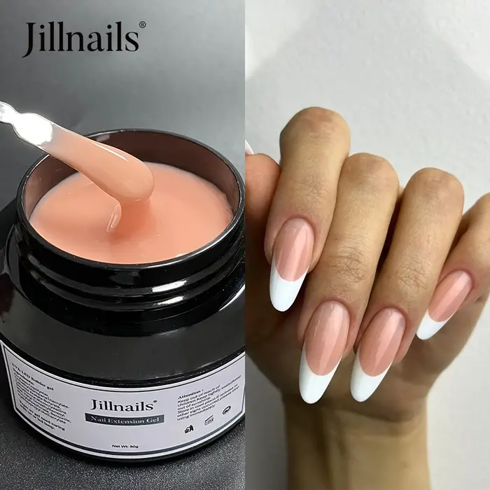 Jillnails 50ml constructeur de Gel blanc laite auto-nivelant Gel russe moyen pour Extension d'ongles construction