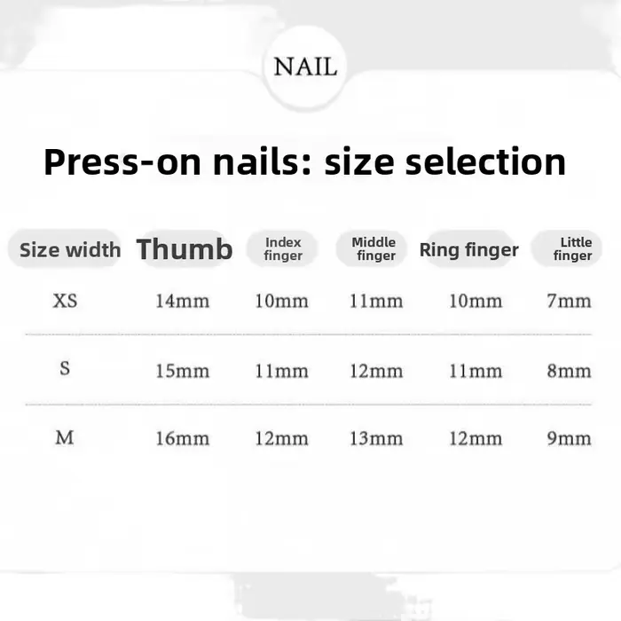 Faux ongles à presser faits main