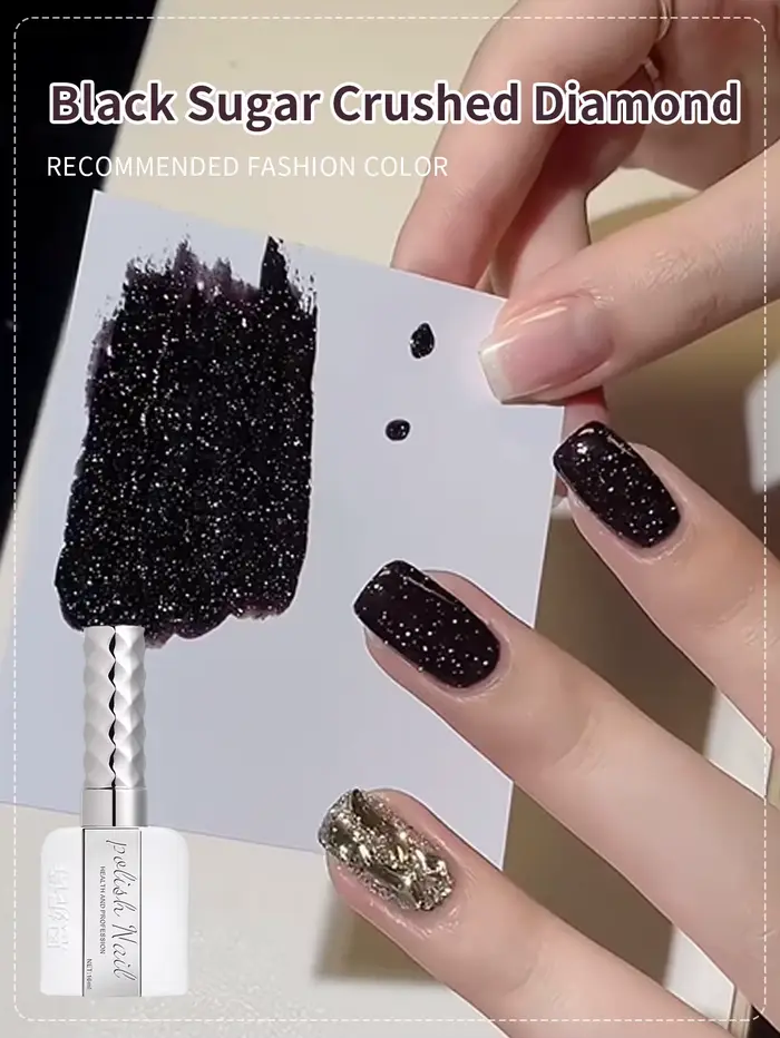 Vernis à ongles Gel noir cassé