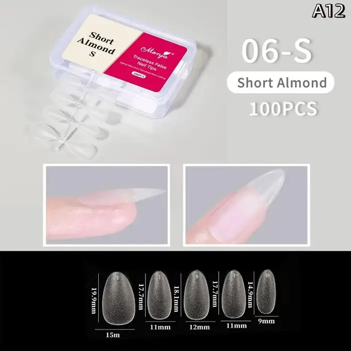 100 pièces/boîte faux ongles sans polissage sans Trace presse démale