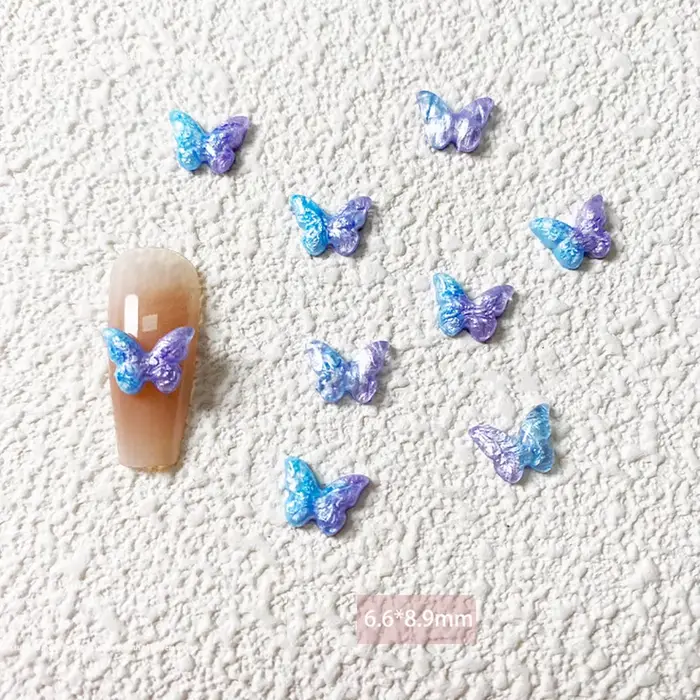 Nacre papillon-perle lumière breloques mélange