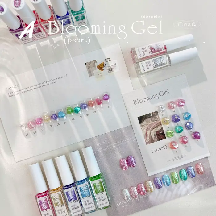 Vernis à ongles effet marbre Pearl Blooming