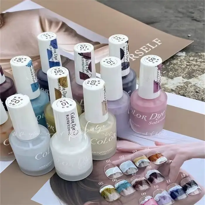 Vernis à ongles Gel liquide fleuri
