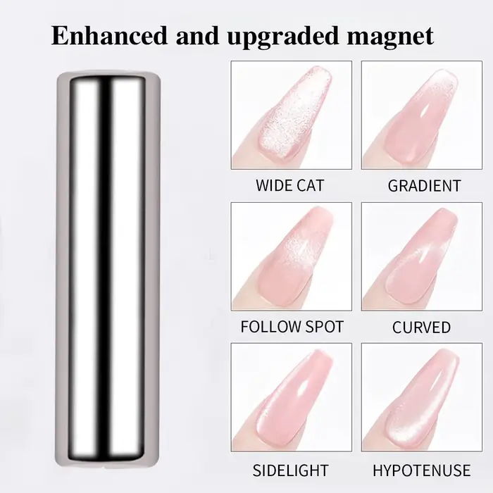 Stylo magnétique rond pour vernis Gel œil de chat, peinture des ongles, bâton magnétique puissant, o