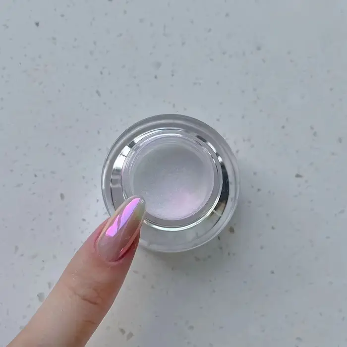 Lune clair de lune perle miroir magique poudre Aurora ongles poudre paillettes poussière Chrome bric