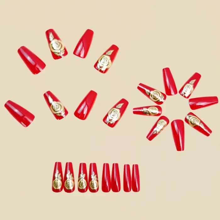 Faux ongles mi-longs pour femmes