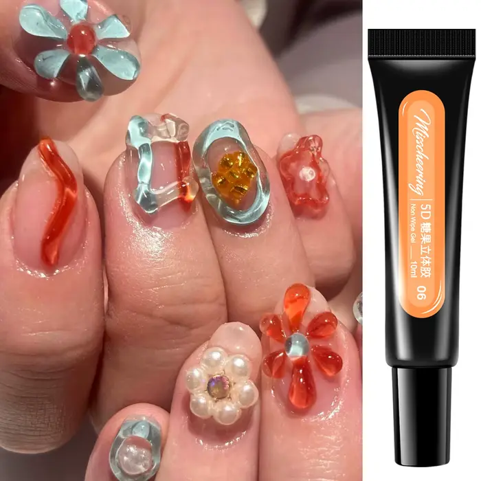 Gel à ongles 3D embossé 5D sans résidu 10ml