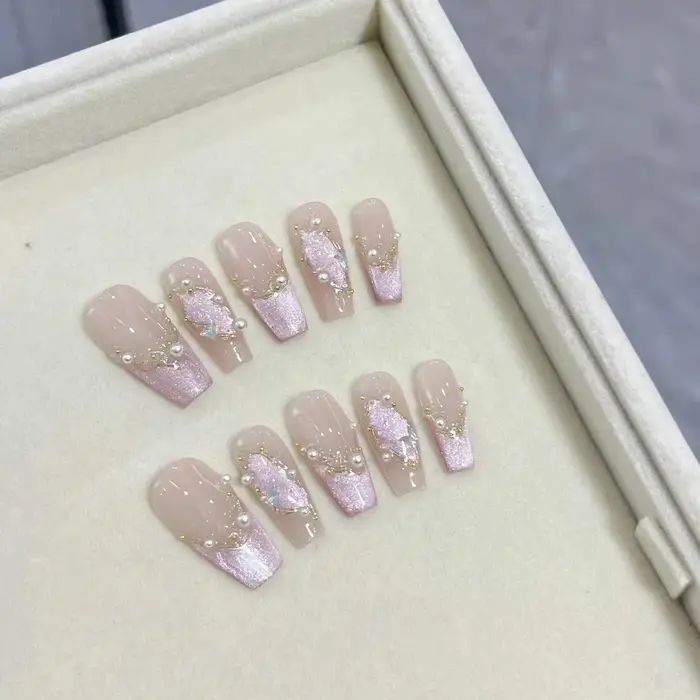Nail Art-Patchs à ongles faits à la main