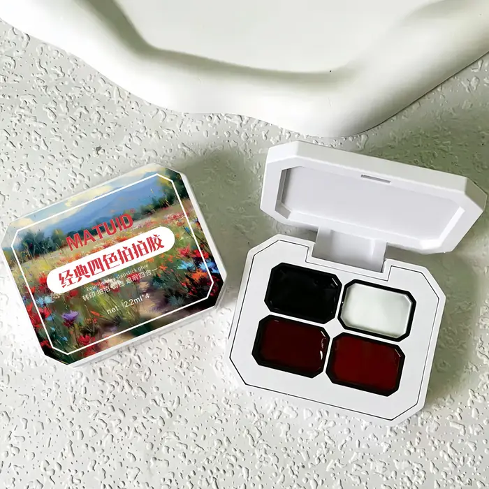Gel de peinture pour ongles 4 couleurs (noir