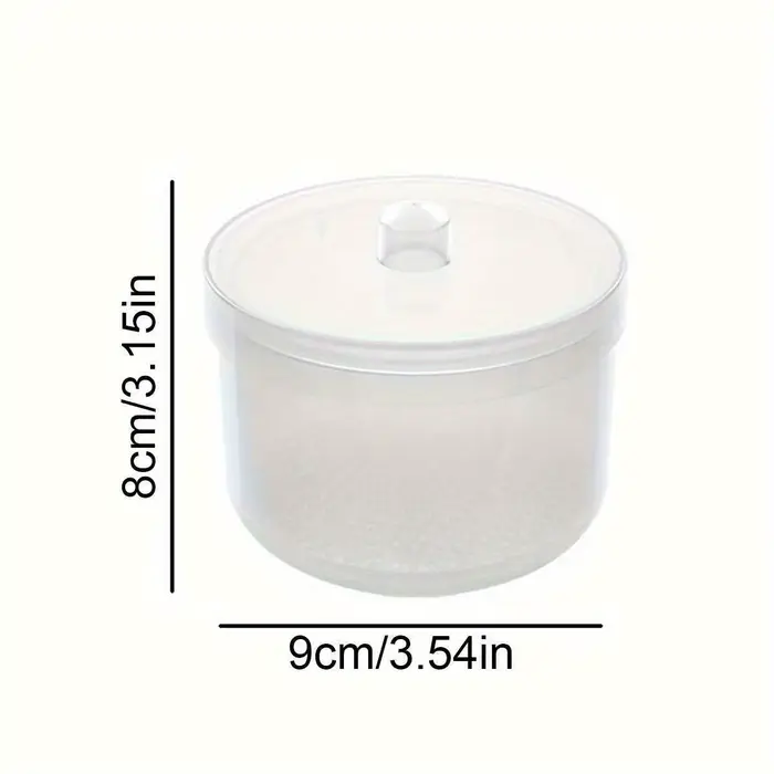 Boîte de nettoyage et de désinfection de tête de polissage des ongles avec filtre