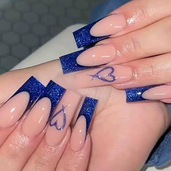 24 faux ongles léopard imprimé, pointes françaises noires, motif cerise, à presser, dégradé rouge, l
