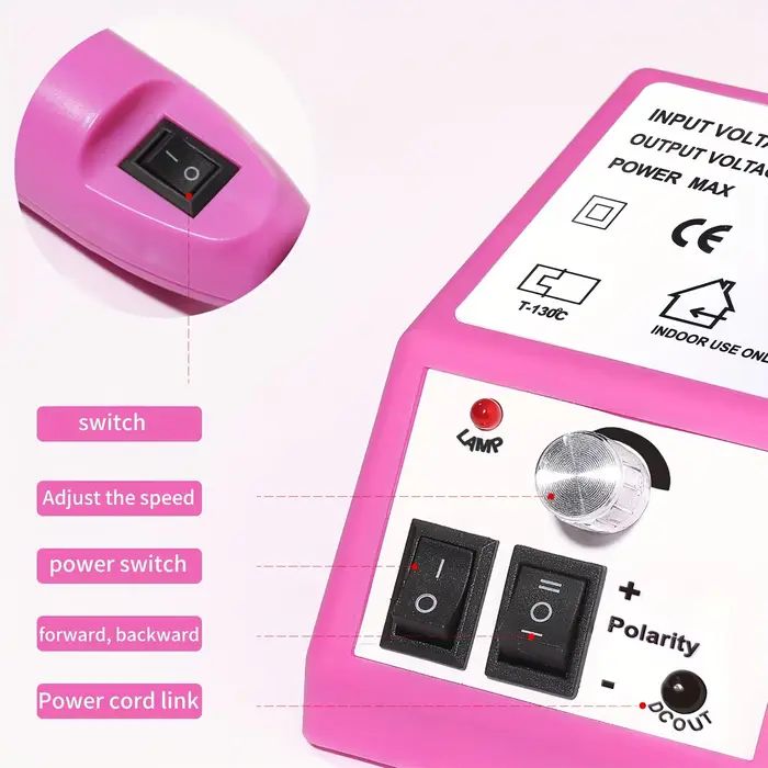 LINMANDA 20000 tr/min manucure perceuse ensemble électrique perceuse à ongles Gel dissolvant Portabl