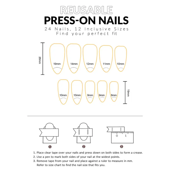 24 faux ongles brillants en forme d'amande, motifs rayés colorés et pois, style français, à presser, pour un look estival doux et cool