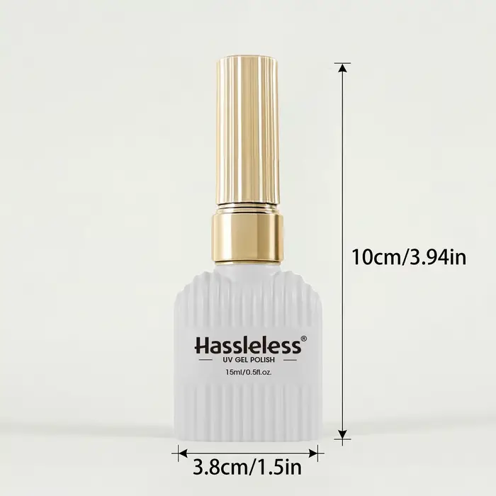 Vernis à ongles gel blanc laiteux Hassleless Sheer 15ml