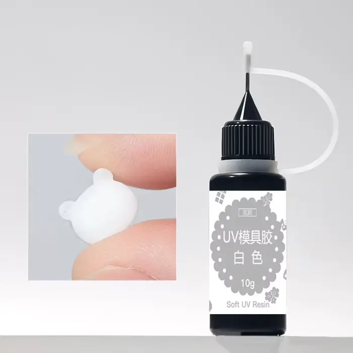 Gel sculpté pour moule à ongles 10g, Gel UV, Colle noire rose cristalline, Translucide, Outil de mou