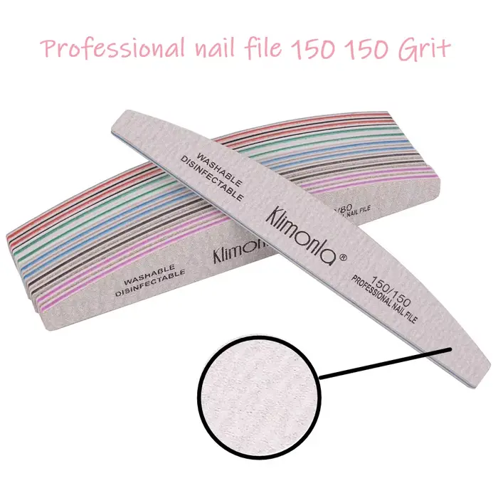 Limes à ongles professionnelles 100 180 EVA, papier de verre épais pour Salon de manucure, ensemble