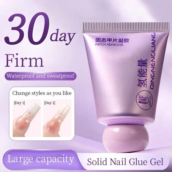 Colle Gel Solide RS pour Faux Ongles 30g – Gel Transparent