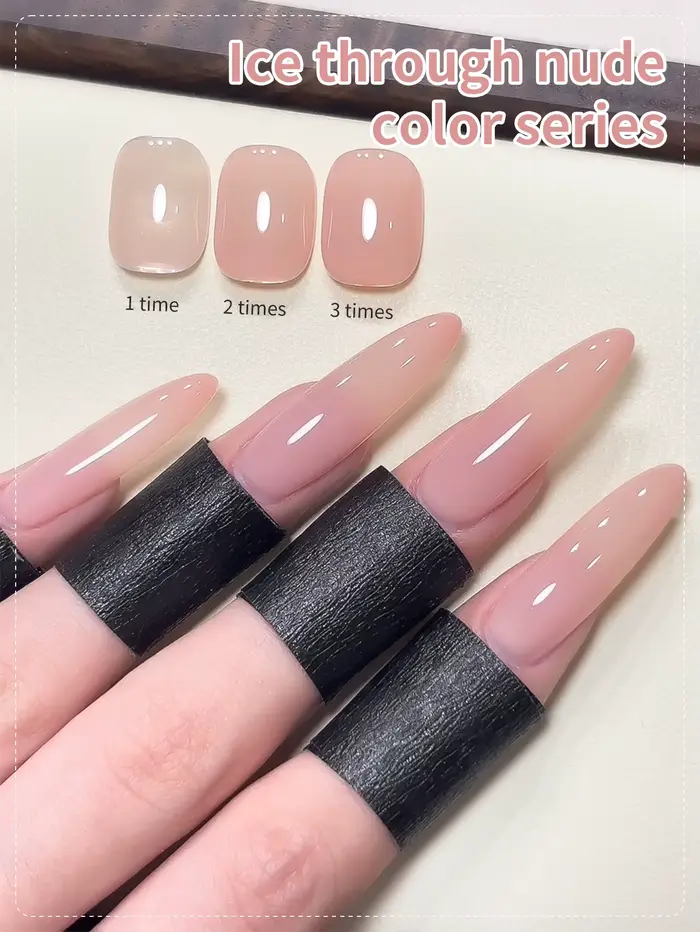 1/6 pièces 15 ml gelée glace nue vernis pelable
