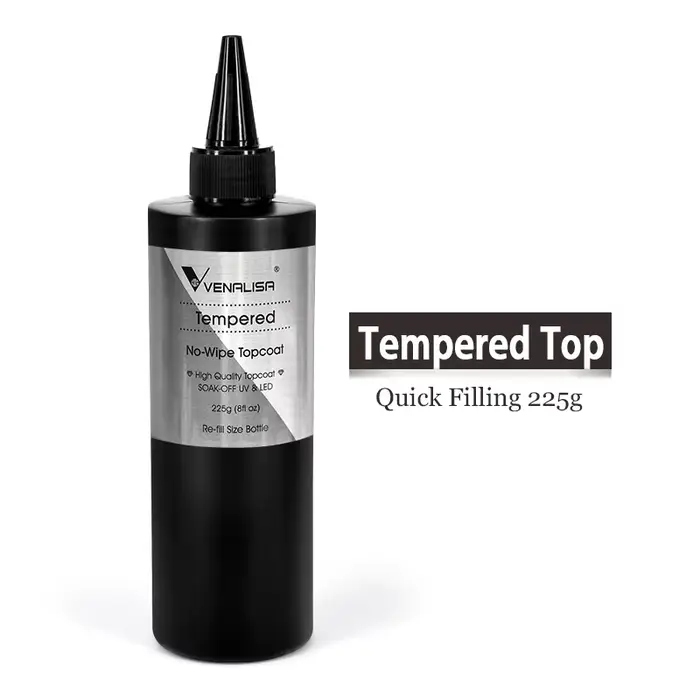 Venalisa 225g/30ml paquet de recharge grand Volume longue tenue couche de finition trempée tremper UV LED