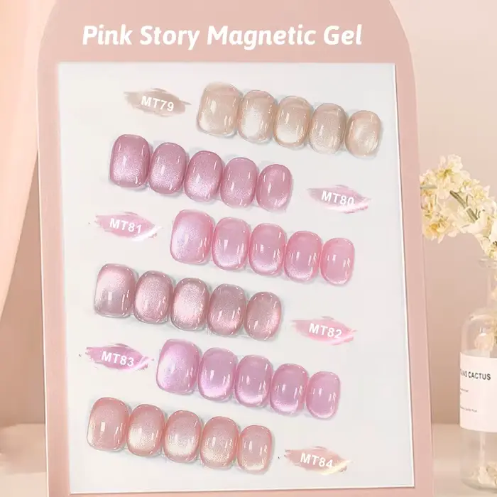 Pink Story Cat – vernis à ongles Gel magnétique