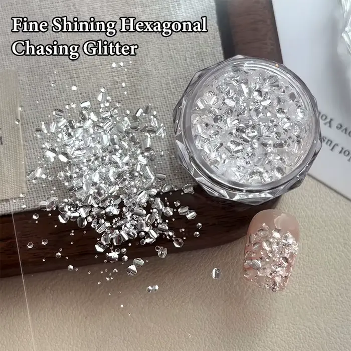 1 boîte de décoration d'ongles, Mini paillettes scintillantes, accessoires de conception de Salon de