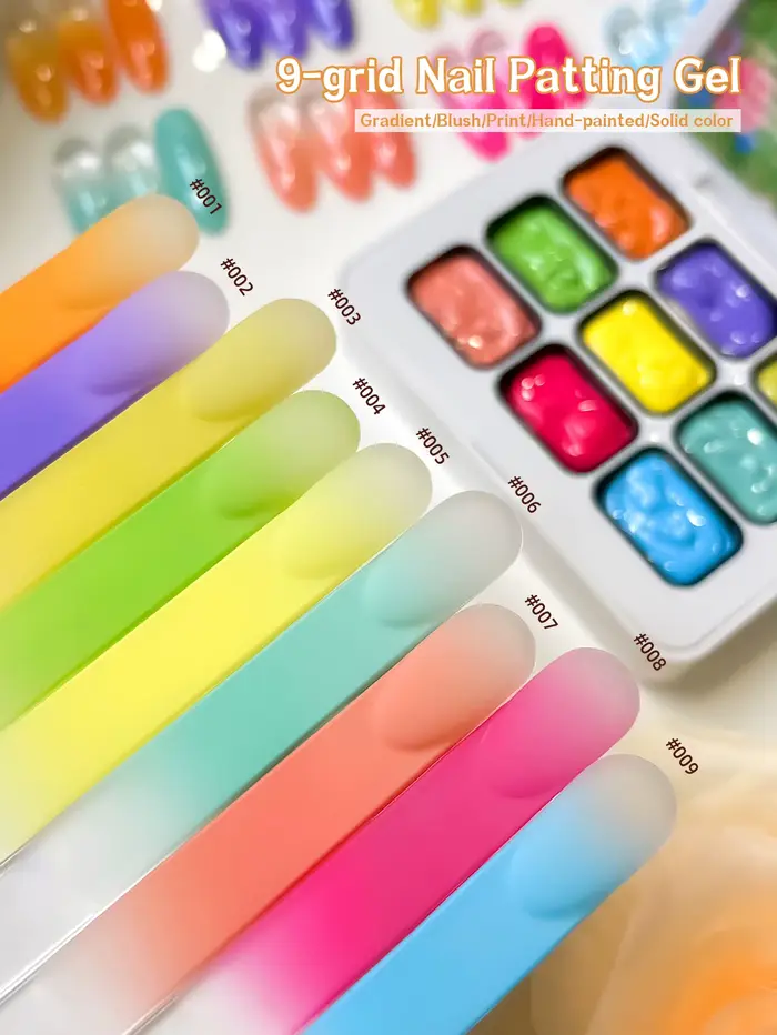 Gel de modelage Fée des fleurs 9 couleurs