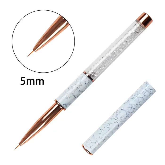 BQAN – brosse à ongles marbrée or Rose, brosse à Gel pour manucure, stylo d'extension de Gel UV acry