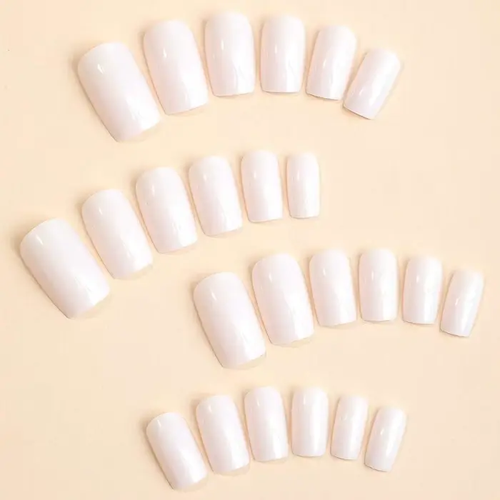 ARTAUG 24 pièces court carré blanc solide couverture complète