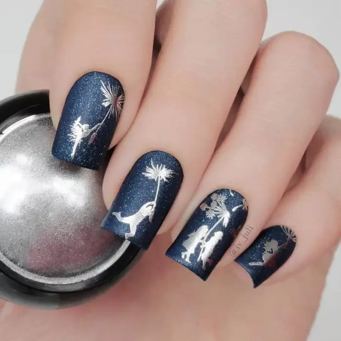 Poudre d'or et d'argent pour Nail Art