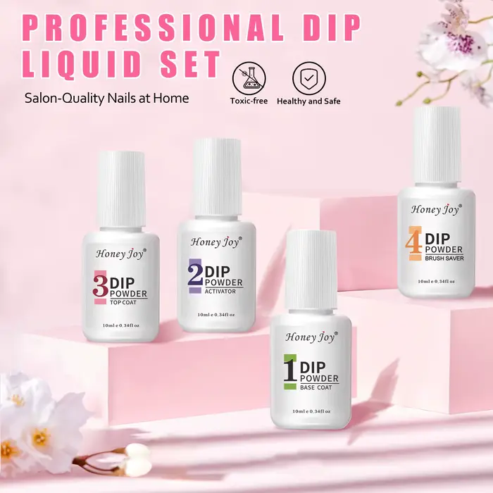 Honey Joy 10ml poudre à tremper liquide ensemble 4 pièces système