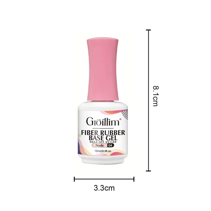 Gel de base en fibre hypoallergénique Groillim - Gel à ongles à séchage rapide