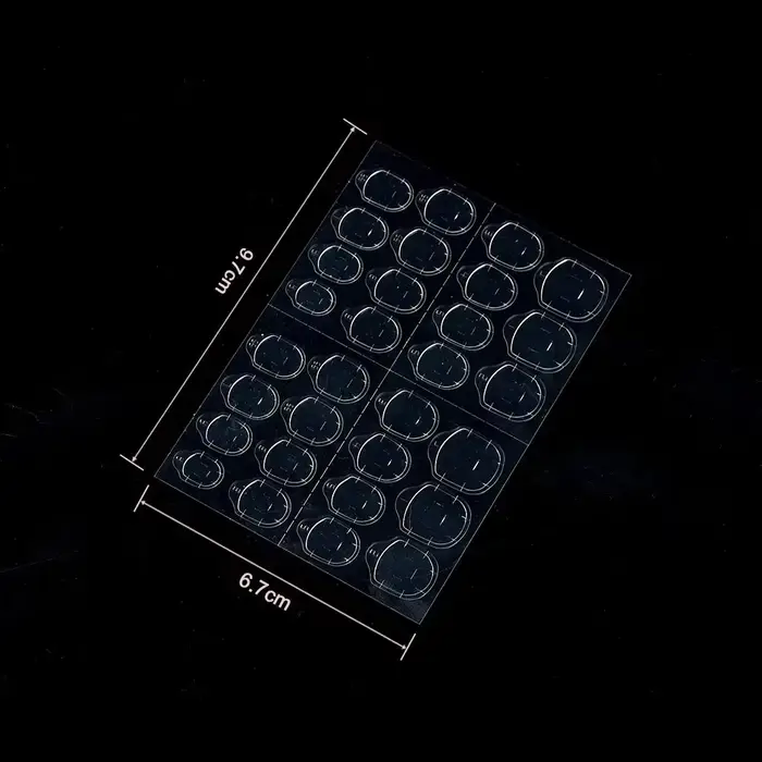 Bâton de gelée pour ongles, adhésif Double face Transparent sans trace, colle Invisible, feuille adh