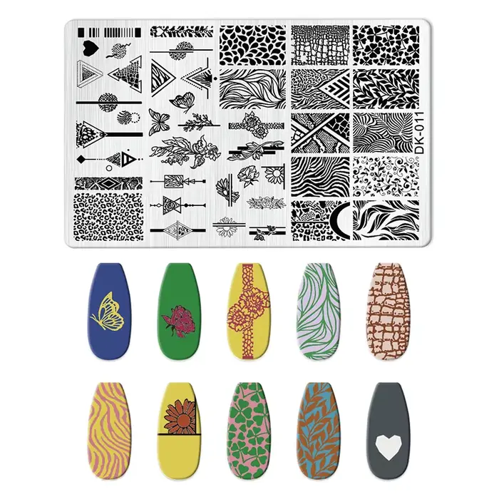 Plaques d'estampage pour ongles