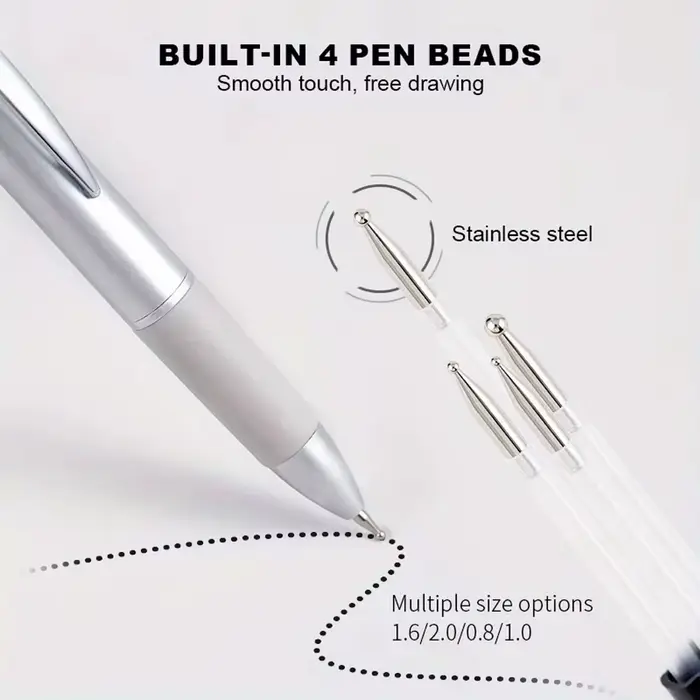Stylo à points pour ongles 5 en 1